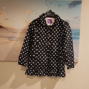 Pink Platinum Black and White Polka Dot